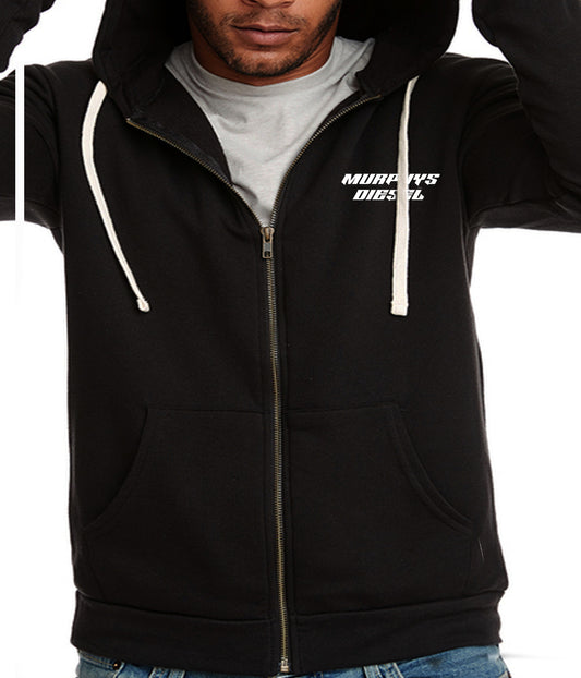 Murphys Diesel Black Zip up Hoodie